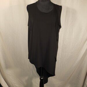 Chico's Black Sleeveless High-Low Top - Size 2